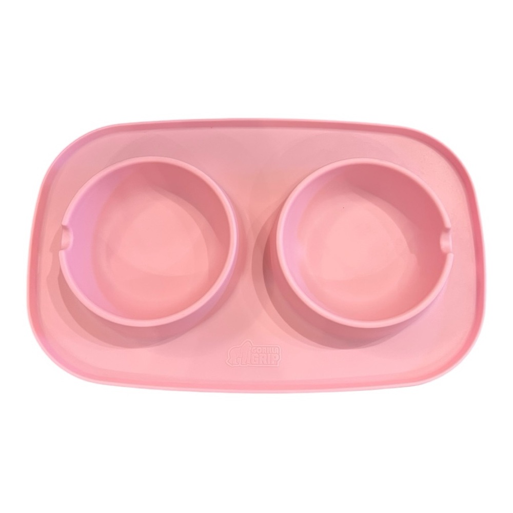 Gorilla Grip Pink 2-Cup Dog Cat Feeder Replacement Mat Only (bowls not included)